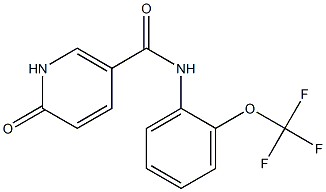 6-oxo-N-[2-(trifluoromethoxy)phenyl]-1,6-dihydropyridine-3-carboxamide Structure