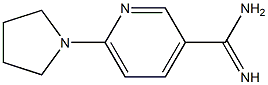 6-pyrrolidin-1-ylpyridine-3-carboximidamide Struktur