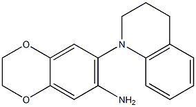 7-(1,2,3,4-tetrahydroquinolin-1-yl)-2,3-dihydro-1,4-benzodioxin-6-amine,,结构式