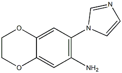 7-(1H-imidazol-1-yl)-2,3-dihydro-1,4-benzodioxin-6-amine 结构式