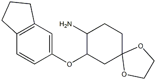 7-(2,3-dihydro-1H-inden-5-yloxy)-1,4-dioxaspiro[4.5]decan-8-amine