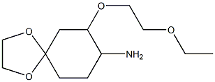  7-(2-ethoxyethoxy)-1,4-dioxaspiro[4.5]decan-8-amine