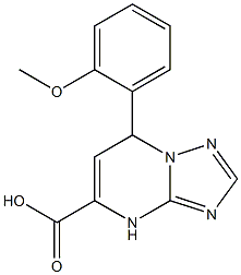 7-(2-methoxyphenyl)-4,7-dihydro[1,2,4]triazolo[1,5-a]pyrimidine-5-carboxylic acid Structure