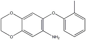 7-(2-methylphenoxy)-2,3-dihydro-1,4-benzodioxin-6-amine
