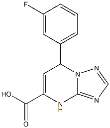 7-(3-fluorophenyl)-4,7-dihydro[1,2,4]triazolo[1,5-a]pyrimidine-5-carboxylic acid Structure