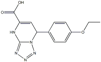 7-(4-ethoxyphenyl)-4,7-dihydrotetrazolo[1,5-a]pyrimidine-5-carboxylic acid 化学構造式