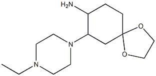 7-(4-ethylpiperazin-1-yl)-1,4-dioxaspiro[4.5]dec-8-ylamine Structure