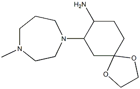 7-(4-methyl-1,4-diazepan-1-yl)-1,4-dioxaspiro[4.5]decan-8-amine Structure