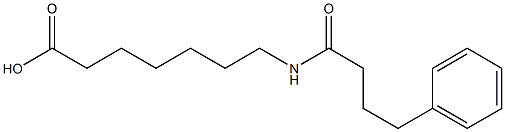 7-(4-phenylbutanamido)heptanoic acid Structure
