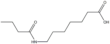 7-(butyrylamino)heptanoic acid Structure