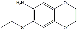 7-(ethylsulfanyl)-2,3-dihydro-1,4-benzodioxin-6-amine 化学構造式