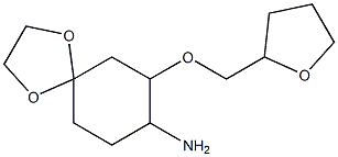 7-(oxolan-2-ylmethoxy)-1,4-dioxaspiro[4.5]decan-8-amine Structure