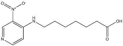 7-[(3-nitropyridin-4-yl)amino]heptanoic acid Struktur