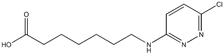 7-[(6-chloropyridazin-3-yl)amino]heptanoic acid Structure