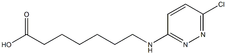 7-[(6-chloropyridazin-3-yl)amino]heptanoic acid 结构式