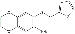 7-[(furan-2-ylmethyl)sulfanyl]-2,3-dihydro-1,4-benzodioxin-6-amine Structure