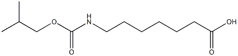 7-{[(2-methylpropoxy)carbonyl]amino}heptanoic acid Struktur