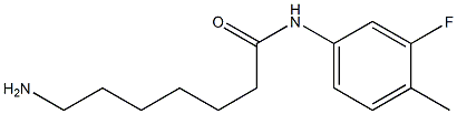 7-amino-N-(3-fluoro-4-methylphenyl)heptanamide Struktur