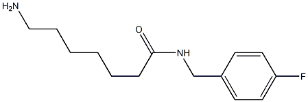 7-amino-N-(4-fluorobenzyl)heptanamide Struktur