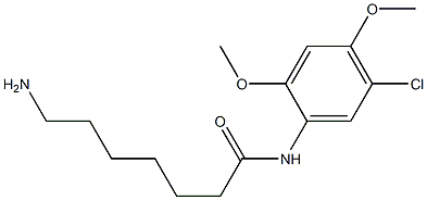 7-amino-N-(5-chloro-2,4-dimethoxyphenyl)heptanamide,,结构式