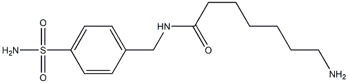 7-amino-N-[(4-sulfamoylphenyl)methyl]heptanamide
