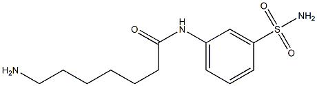 7-amino-N-[3-(aminosulfonyl)phenyl]heptanamide
