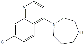 7-chloro-4-(1,4-diazepan-1-yl)quinoline,,结构式