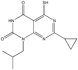 7-cyclopropyl-1-isobutyl-5-mercaptopyrimido[4,5-d]pyrimidine-2,4(1H,3H)-dione