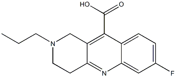 7-fluoro-2-propyl-1,2,3,4-tetrahydrobenzo[b]-1,6-naphthyridine-10-carboxylic acid Structure