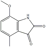 7-methoxy-4-methyl-1H-indole-2,3-dione Struktur