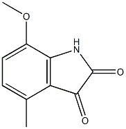 7-methoxy-4-methyl-1H-indole-2,3-dione 结构式