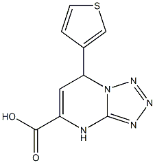 7-thien-3-yl-4,7-dihydrotetrazolo[1,5-a]pyrimidine-5-carboxylic acid Structure