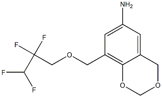 8-[(2,2,3,3-tetrafluoropropoxy)methyl]-2,4-dihydro-1,3-benzodioxin-6-amine Struktur