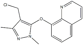 8-{[4-(chloromethyl)-1,3-dimethyl-1H-pyrazol-5-yl]oxy}quinoline