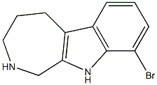 9-bromo-1H,2H,3H,4H,5H,10H-azepino[3,4-b]indole Struktur