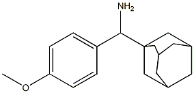 adamantan-1-yl(4-methoxyphenyl)methanamine 结构式