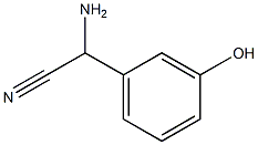 amino(3-hydroxyphenyl)acetonitrile,,结构式