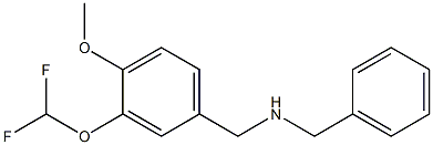 benzyl({[3-(difluoromethoxy)-4-methoxyphenyl]methyl})amine|