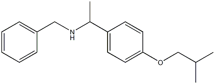 benzyl({1-[4-(2-methylpropoxy)phenyl]ethyl})amine Structure