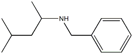 benzyl(4-methylpentan-2-yl)amine 结构式