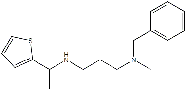 benzyl(methyl)(3-{[1-(thiophen-2-yl)ethyl]amino}propyl)amine,,结构式