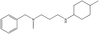 benzyl(methyl){3-[(4-methylcyclohexyl)amino]propyl}amine 化学構造式