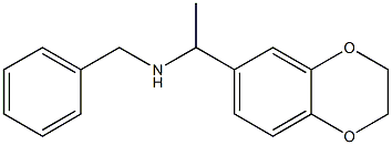 benzyl[1-(2,3-dihydro-1,4-benzodioxin-6-yl)ethyl]amine Struktur