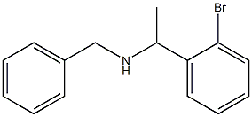 benzyl[1-(2-bromophenyl)ethyl]amine 化学構造式
