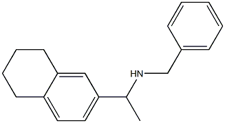 benzyl[1-(5,6,7,8-tetrahydronaphthalen-2-yl)ethyl]amine Struktur
