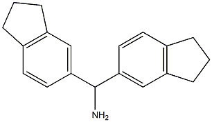 bis(2,3-dihydro-1H-inden-5-yl)methanamine 结构式