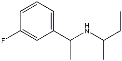 butan-2-yl[1-(3-fluorophenyl)ethyl]amine Structure