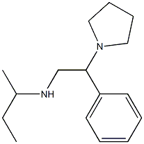 butan-2-yl[2-phenyl-2-(pyrrolidin-1-yl)ethyl]amine Structure