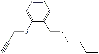 butyl({[2-(prop-2-yn-1-yloxy)phenyl]methyl})amine,,结构式