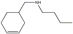 butyl(cyclohex-3-en-1-ylmethyl)amine,,结构式